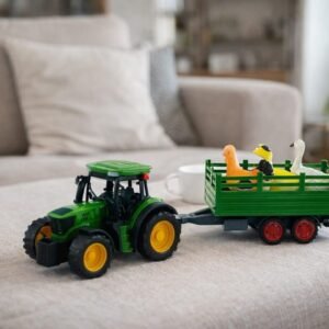 (666-315B) ractor de Granja con Remolque y Animales