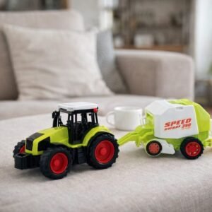 (666-151A) Tractor de Granja con Remolque y Animales – 40 cm