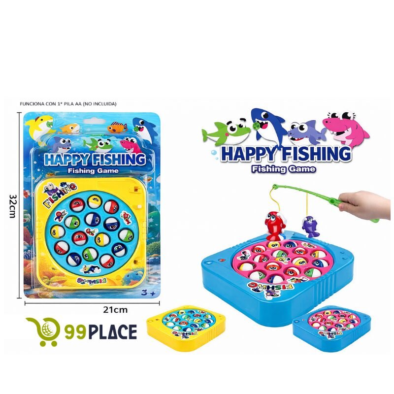 (AA8249-2) Juego de Pesca Eléctrico Infantil Happy Fishing 🎣🐠