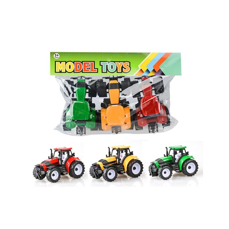 ( 9978-10A) Set de Tractores de Juguete (3 piezas) 🚜 - Imagen 2