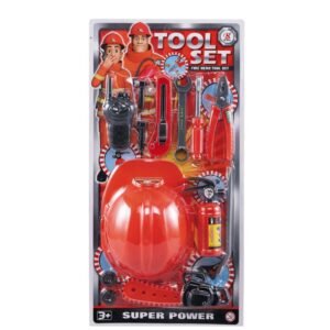 (BB8021-C) Set de Herramientas de Bombero para Niño con Casco
