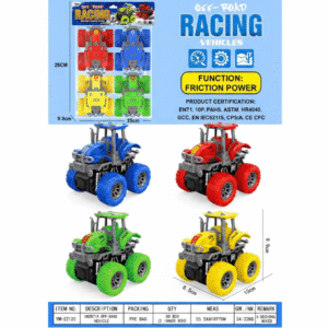 (YM-2212C)-Set de Súper Tractores 4x4: ¡Poder de Fricción en Cada Rueda!