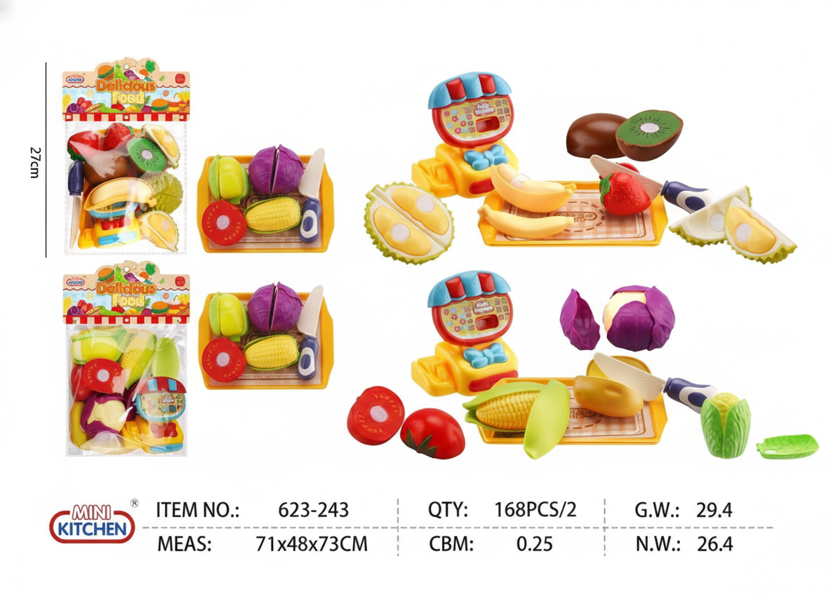 (623-243) – Set Comidita Cocina Creativa Food Play 🍳🍔🥗
