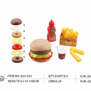 (623-522) – Set Comidita Restaurante Aventuras Chef 🍝🍔🍰