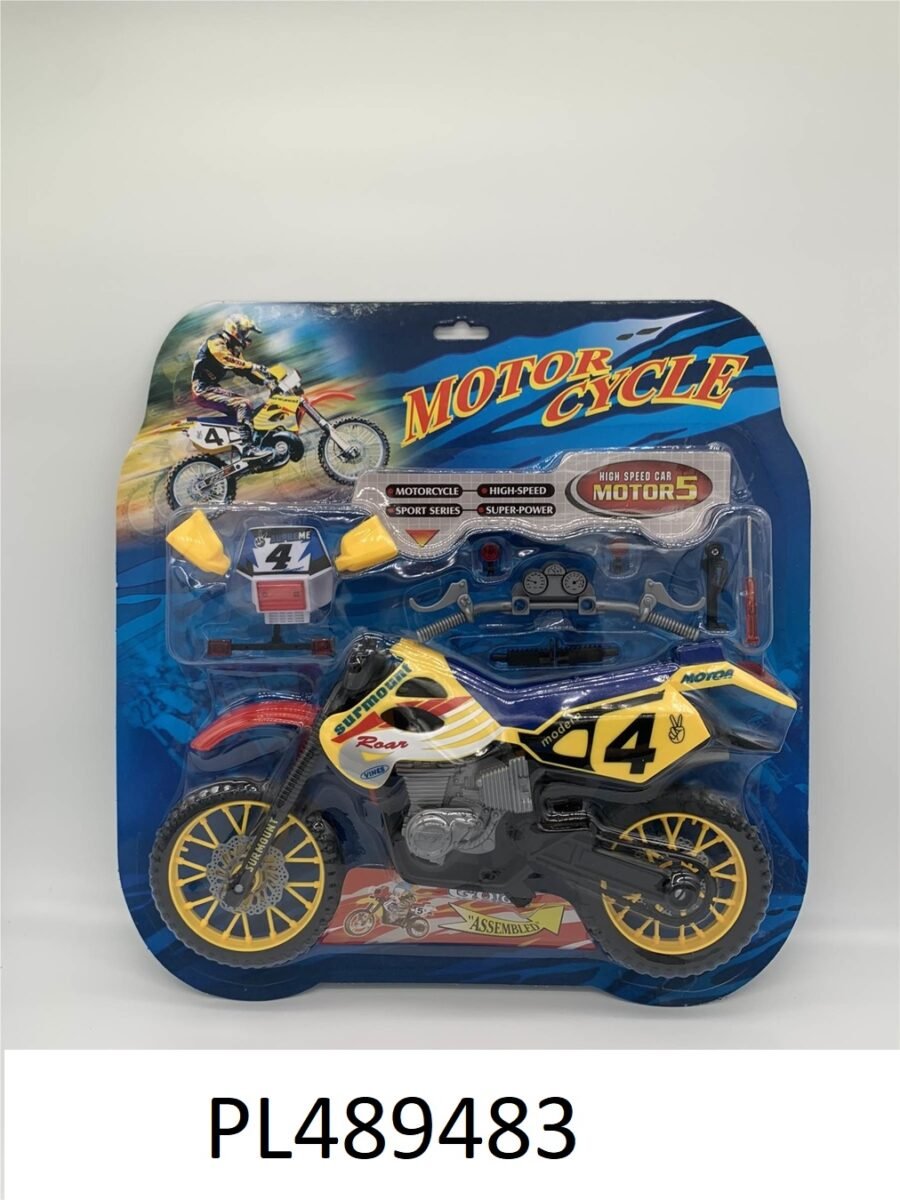 (MY66-M1237K)-UNIDAD ESPECIAL: MOTO POLICÍA DIY 1:12 - Imagen 3