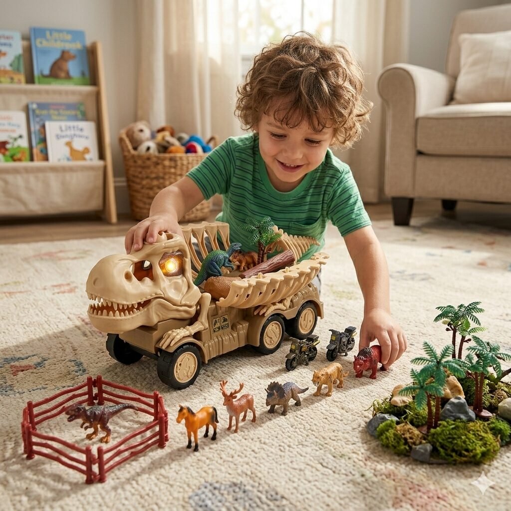 (RS050-2A)-Dino-Truck Bone: ¡El transporte más prehistórico de la historia! - Imagen 2