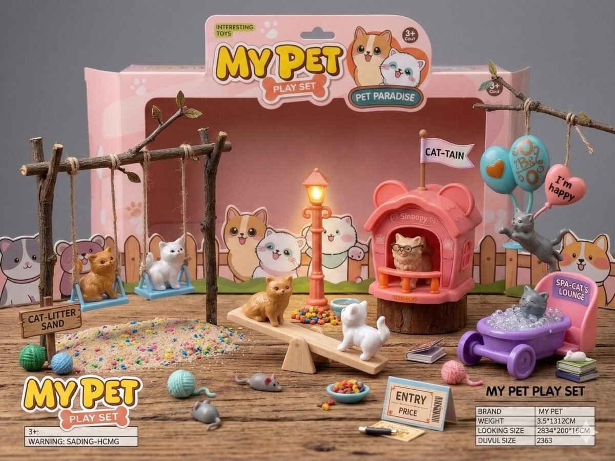 (701)-My Pet Play Set: El Paraíso de los Gatitos Traviesos - Imagen 2