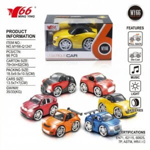 (MY66-Q1247)-Lujo a Escala – Auto Deportivo Die-Cast con Pull Back