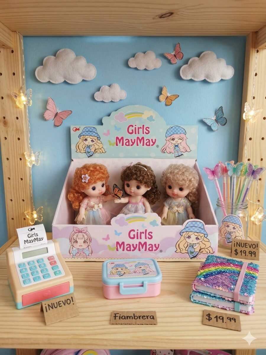 (250-3)-SET COMPLETO de 3 PZ Mini Fashionistas (Girls MayMay) - Imagen 2