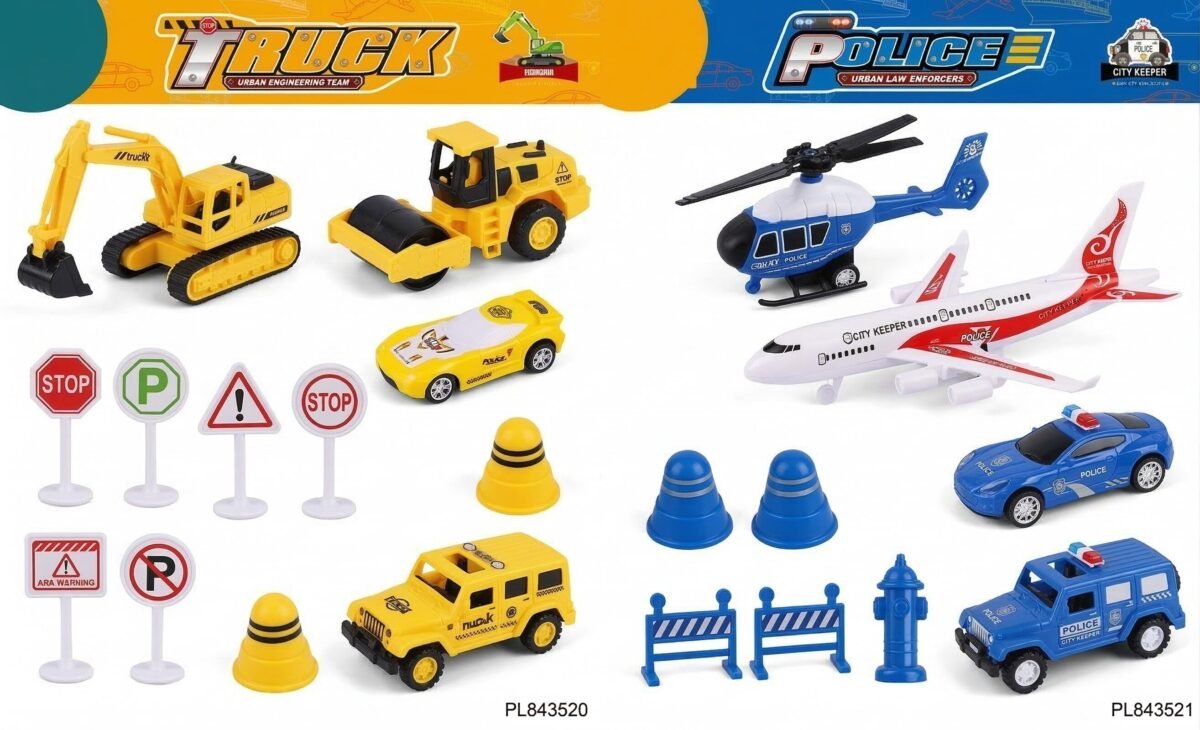 (883-4C/885-1C)-Super Power Truck – ¡El Rey del Asfalto y sus Secuaces!