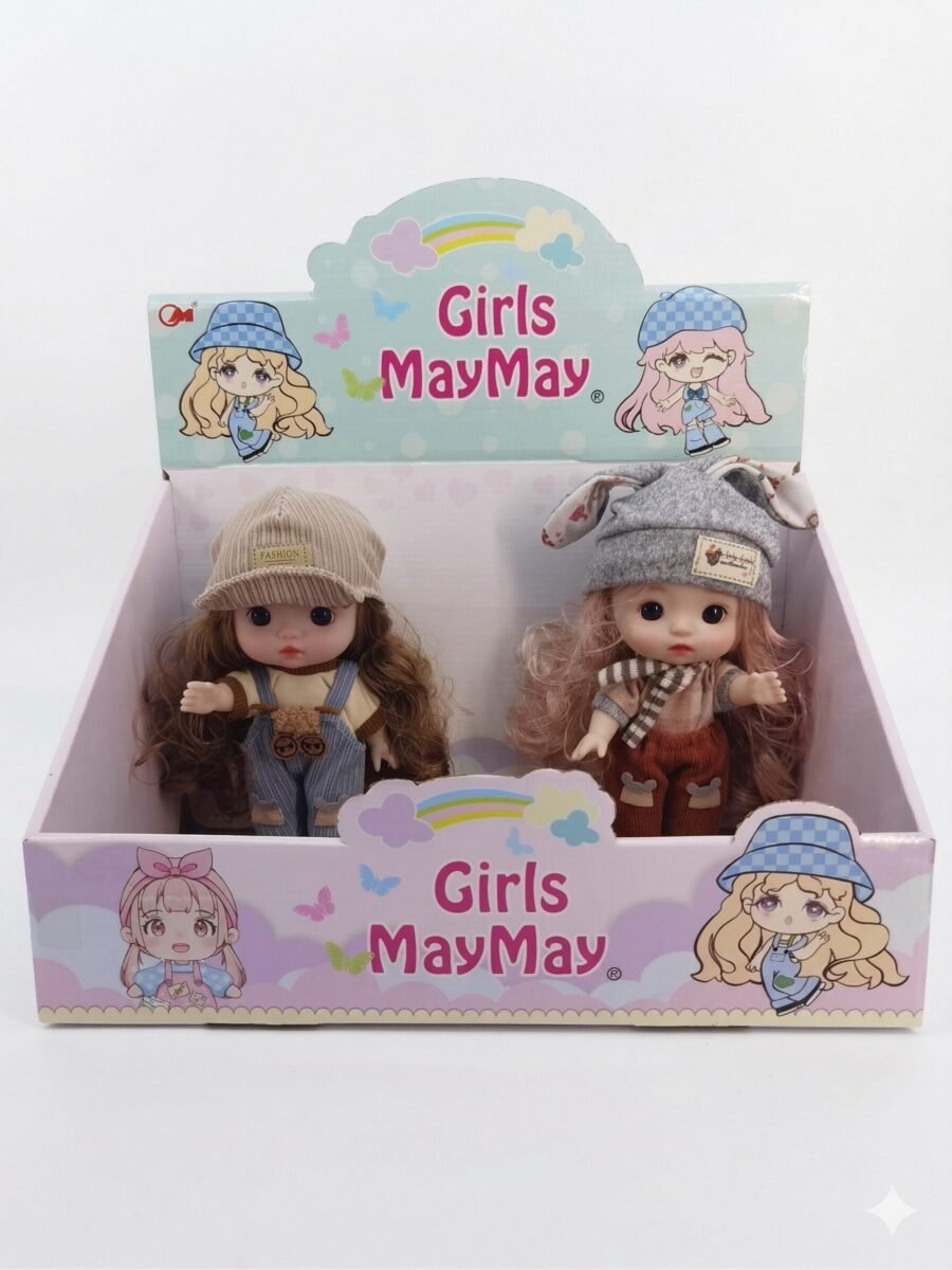 (250-6)-Set completo de 2 PZ de Mini Fashionistas (Girls MayMay)