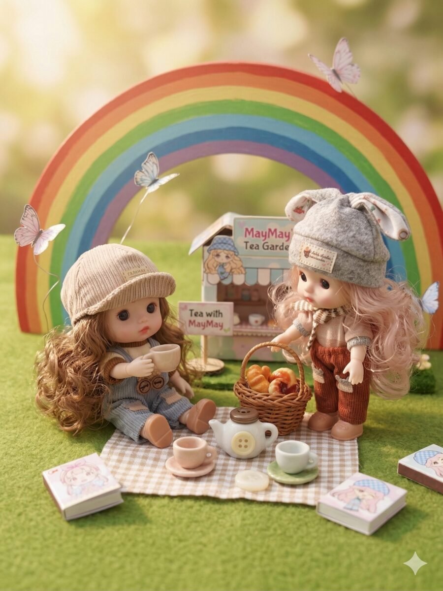 (250-6)-Set completo de 2 PZ de Mini Fashionistas (Girls MayMay) - Imagen 2