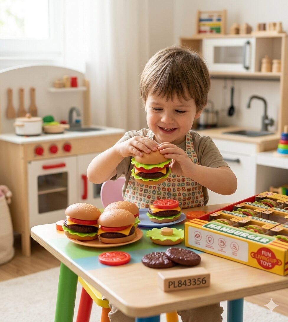 (185-148)-Burger Master 12 piezas – ¡Crea la Hamburguesa de tus Sueños! - Imagen 3