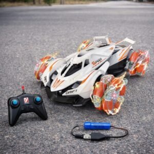 (A8863-149) Carro a Control Remoto con Ruedas 360° y Luces LED