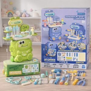 (JQPT259-19,JQPT259-22) Maleta de Juguete Transformable con Accesorios