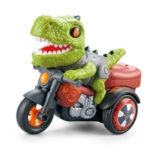 (YJ388-77)-Dinors Motorcycle: ¡El T-Rex Acróbata de 360°!