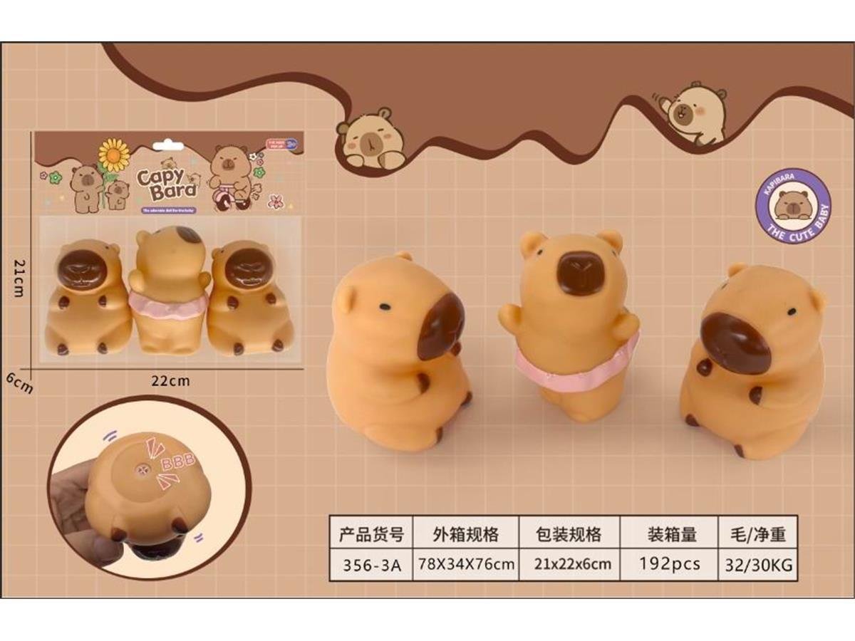 (356-3A)-Trío de Capibaras Chill: ¡Tus Nuevos Mejores Amigos de Bolsillo! - Imagen 2