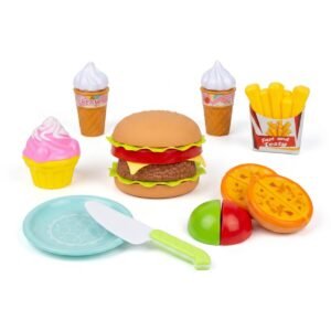 (1018-136)-🍔 ¡Combo de Felicidad! Set "Fast Food & Sweet Treats" 🍔