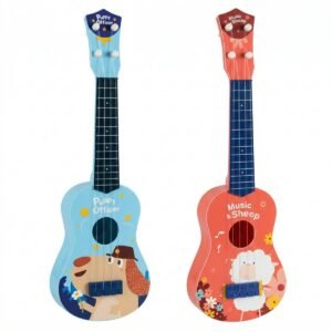 (8083A)-Mi Primera Guitarra Cartoon: ¡Melodías con el Puppy Officer y Music Sheep!