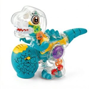 (YJ-3040)-Dinos Gear - ¡El T-Rex Transparente con Corazón de Engranajes!