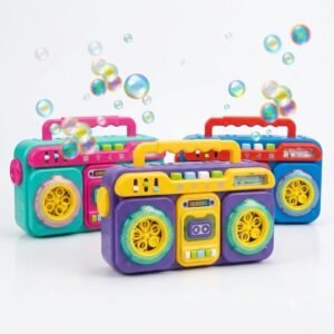 (ZR205)-¡La Radio Burbujeante: Ritmo, Luces y Miles de Burbujas!