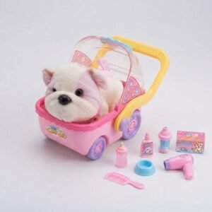 (SY-098)-¡De Paseo con mi Perrito: Carriola de Mascotas de Juguete!