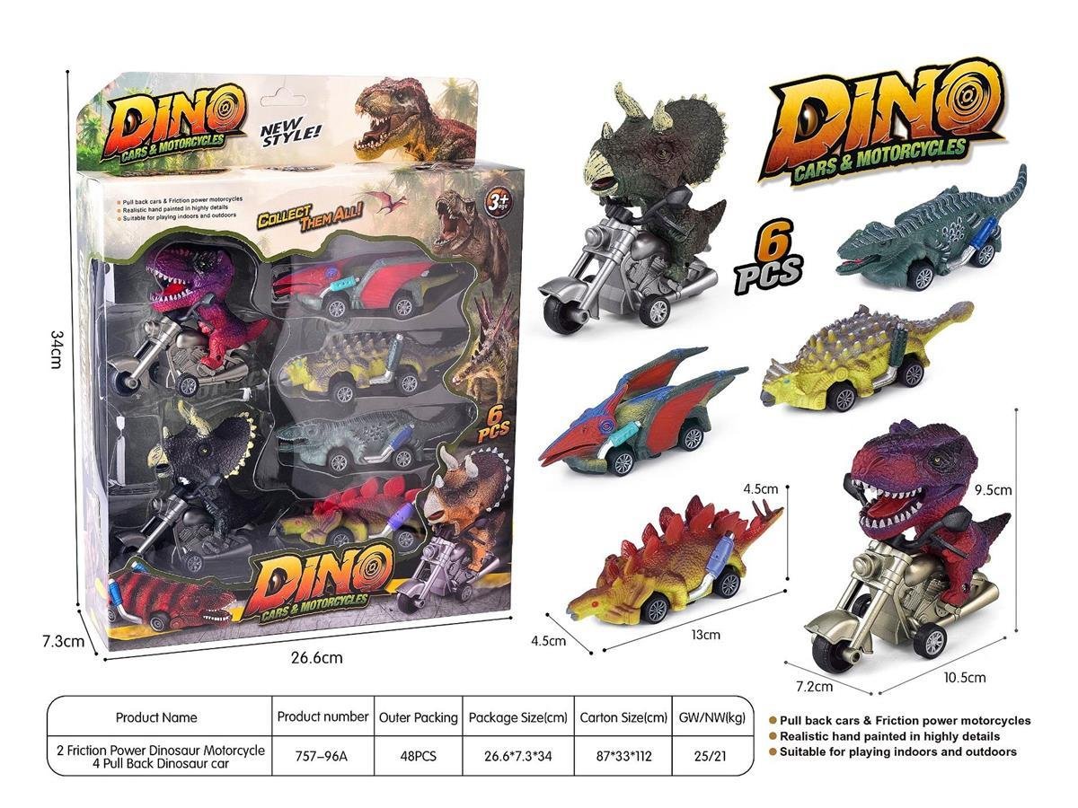 (757-96A)-¡Rápidos y Jurásicos: T-Rex en Dos Ruedas! - Imagen 3