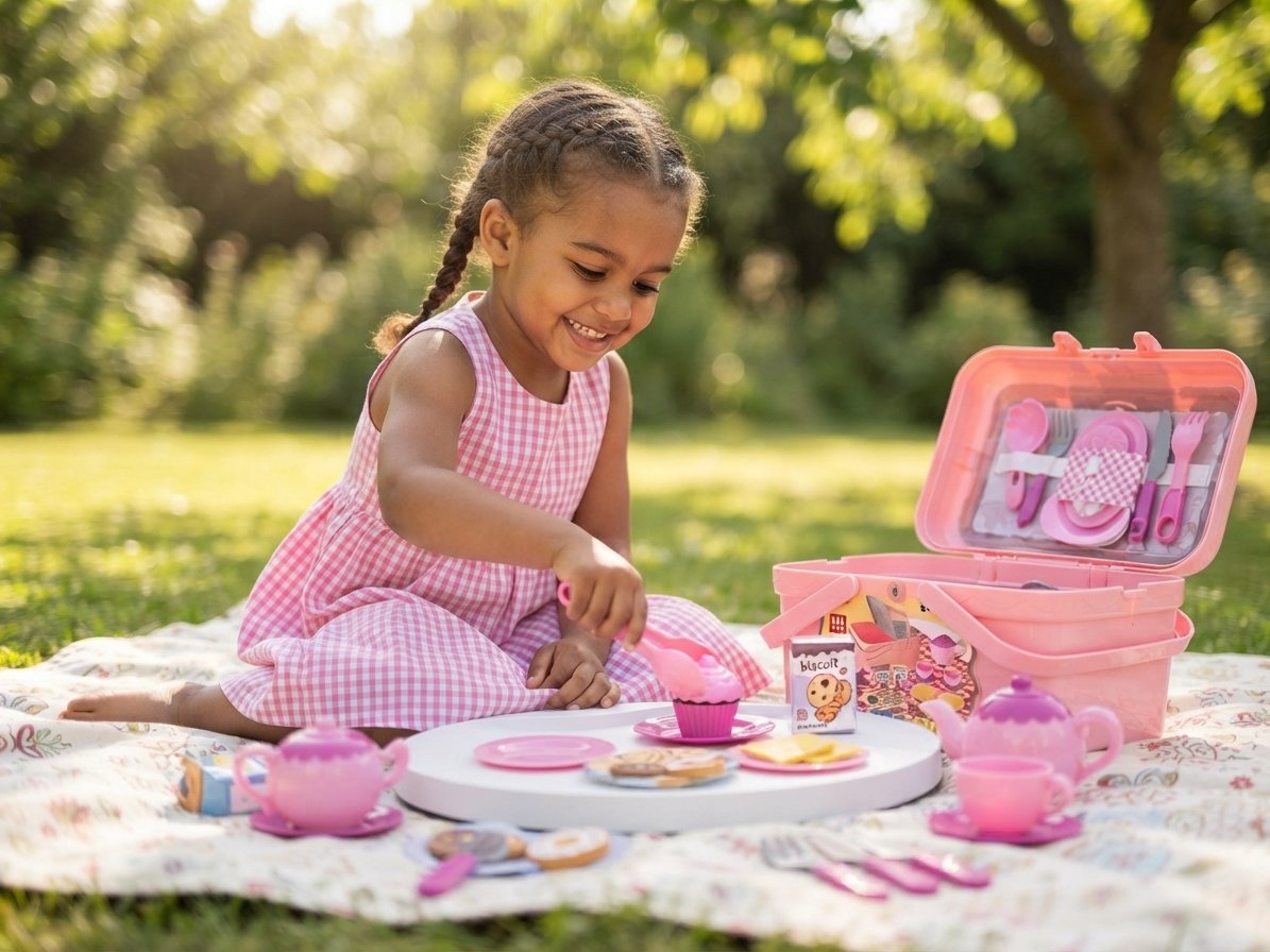 (LY8653)-Set de Picnic "Play House" Maletín DIY de 26 Piezas - Imagen 6
