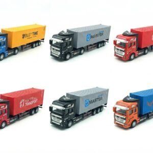 (2212-37-38)-Tráiler de Carga Pesada "Metal Alloy Car" Colección Die-Cast