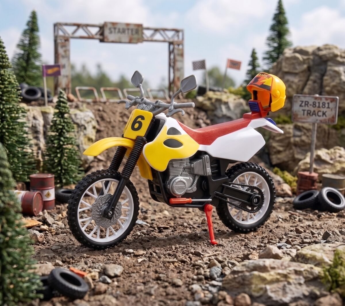 (ZR-8181)-Moto de Cross Juguete Desarmable con Accesorios y Herramientas - Motor Force - Imagen 4
