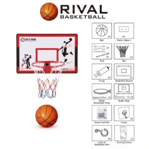 (LT-312B25T6)-Cancha de Básquetbol Compacta 'Rival Slam Dunk'