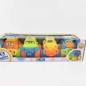 (JM-0515C)-Set de Todoterrenos "Happy Motorcade" (Pack x4)