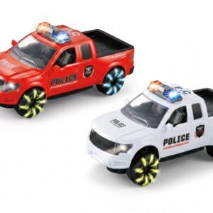 (ZR195-1)-Camioneta de Policía "Mini Car Model" con Luz y Sonido
