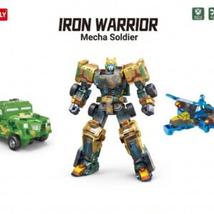 (XL91841)-Robot Guerrero "Iron Warrior" Mecha Soldier de Deformación Militar (52 cm)