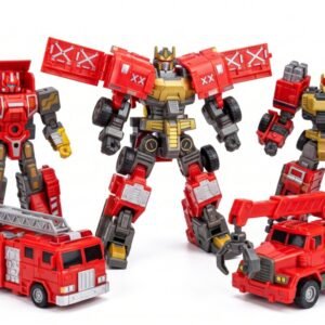 (XL91848C)-Camión de Bomberos Transformable "Flame Fire Control" - Serie de Rescate