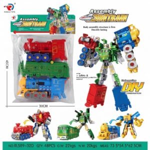 (RL589-32D)-Mega Robot Desarmable 'Assembly 3 in 1 Train'