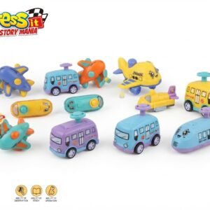 (668-62A)-Toy Story Mania: Set de Vehículos "Press Slide"