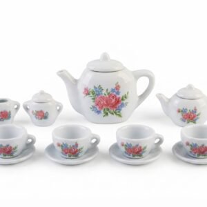 (868-E1)-Juego de Té Infantil de Porcelana "Tea Time" (13 Pzas)
