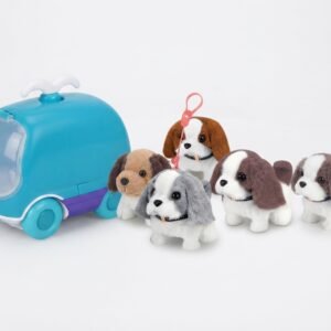 (924-1)-Perrito Peluche Interactivo con Ballena-Carruaje