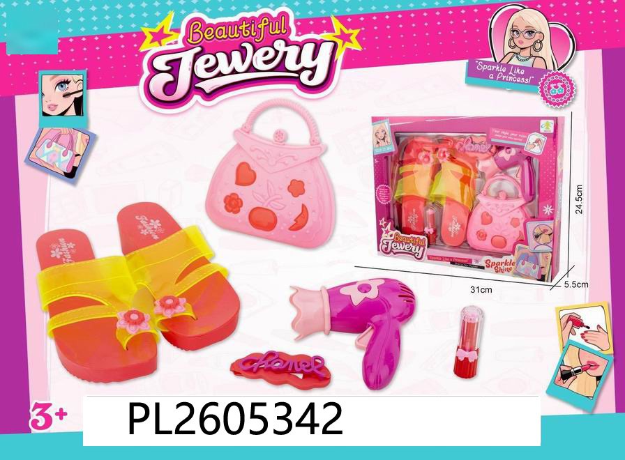 (3666-2-3)-Set de Belleza y Accesorios "Beautiful Jewery" con Cartera Rosa - Imagen 3
