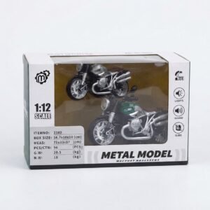 (2382)-Motocicleta Clásica a Escala 1:12 "Metal Model"