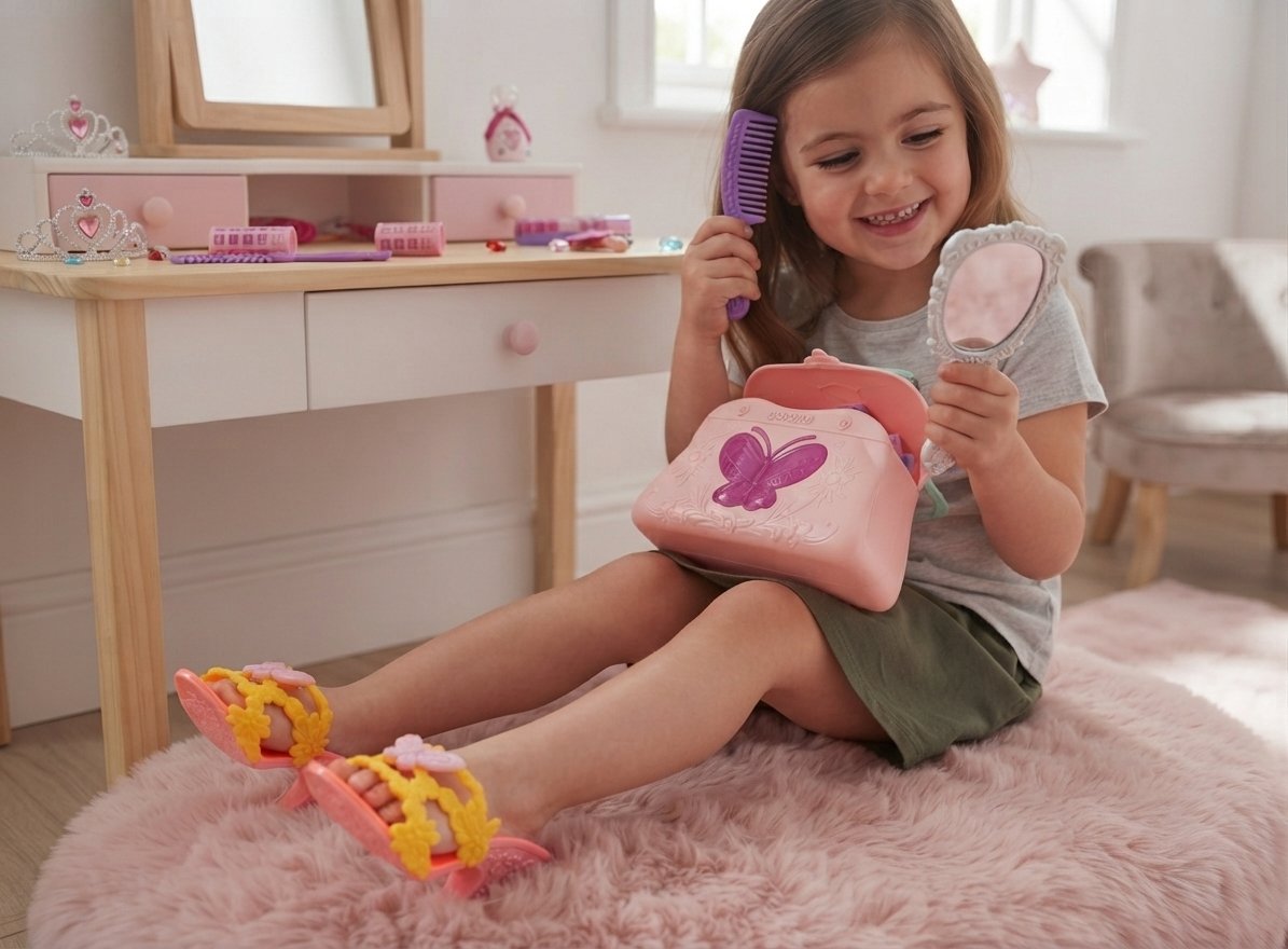(3666-2-3)-Set de Belleza y Accesorios "Beautiful Jewery" con Cartera Rosa - Imagen 7