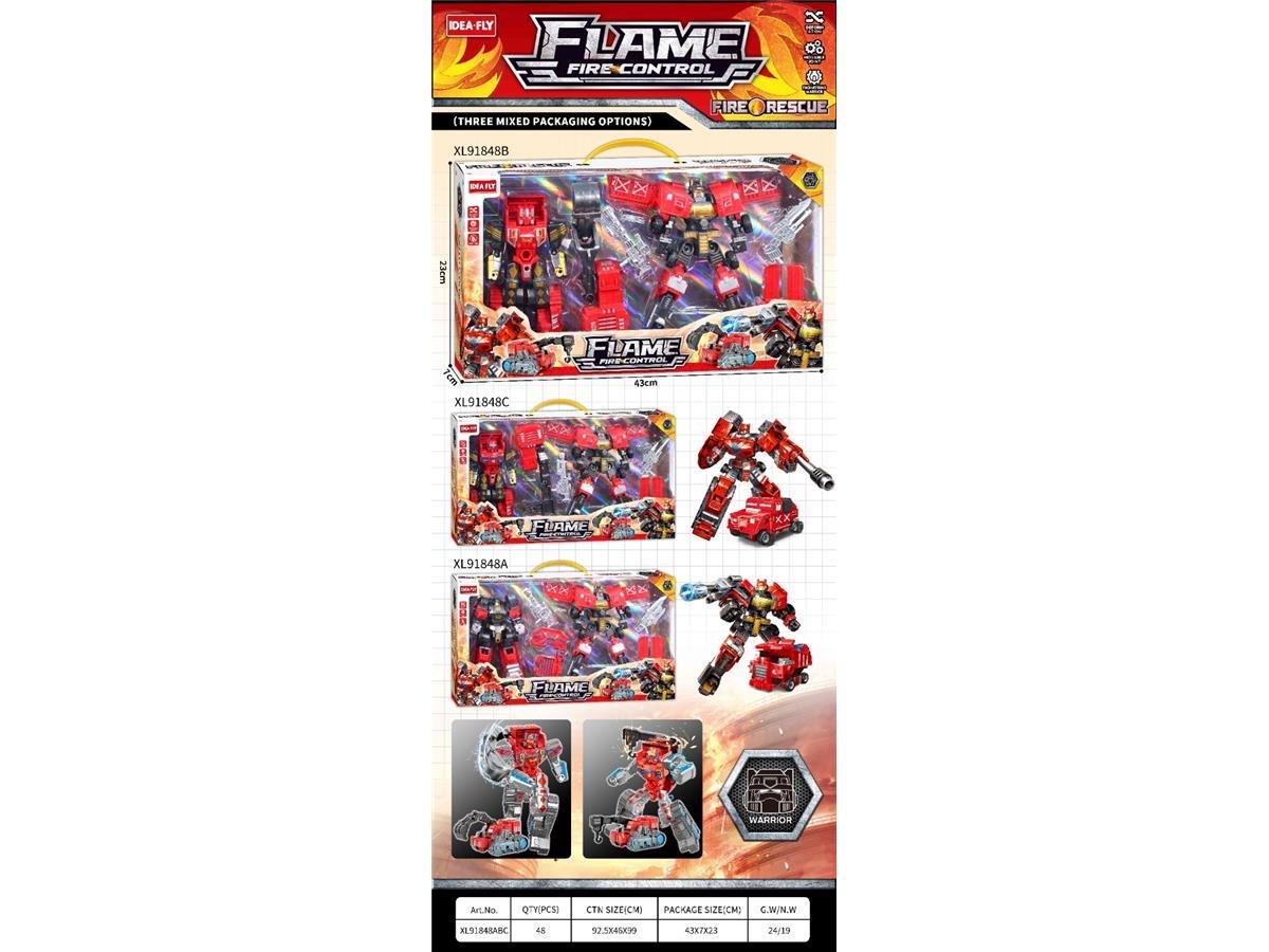 (XL91848C)-Camión de Bomberos Transformable "Flame Fire Control" - Serie de Rescate - Imagen 2
