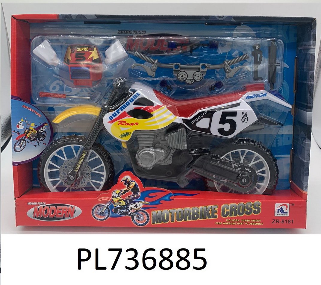 (ZR-8181)-Moto de Cross Juguete Desarmable con Accesorios y Herramientas - Motor Force - Imagen 2