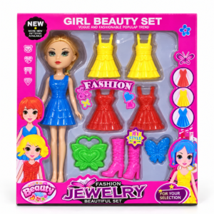 1548E Muñeca con vestidos intercambiables y accesorios