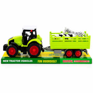 Tractor con remolque y animales 666-153A empaque