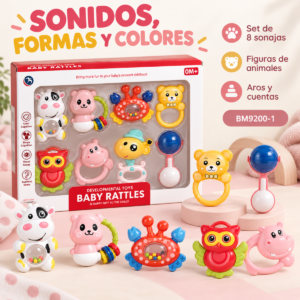 Set de ocho sonajas BM9200-1 arte