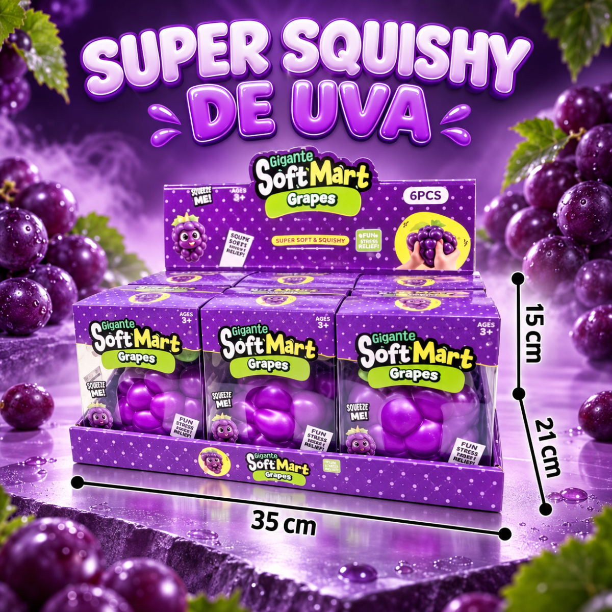 (SQ-34) SUPER SQUISHY DE UVA