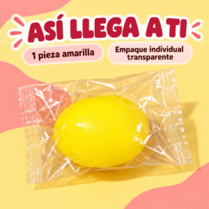 (SQ-19 )Squishy amarillo antiestrés  LIMONCITO