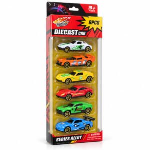 Blister LA-636 con seis autos metálicos surtidos